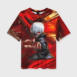 Женская футболка оверсайз Tokyo Ghoul anime