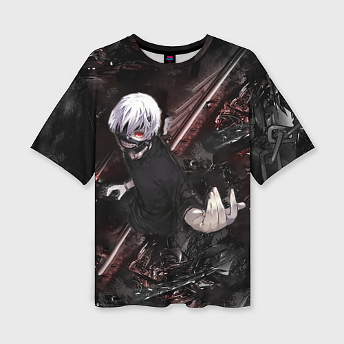 Женская футболка оверсайз Tokyo Ghoul anime / 3D-принт – фото 1