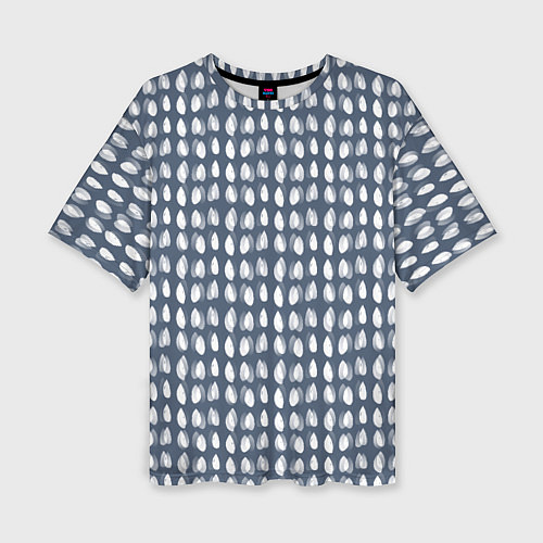 Женская футболка оверсайз Капли / 3D-принт – фото 1