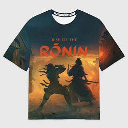 Женская футболка оверсайз Самураи rise of the ronin