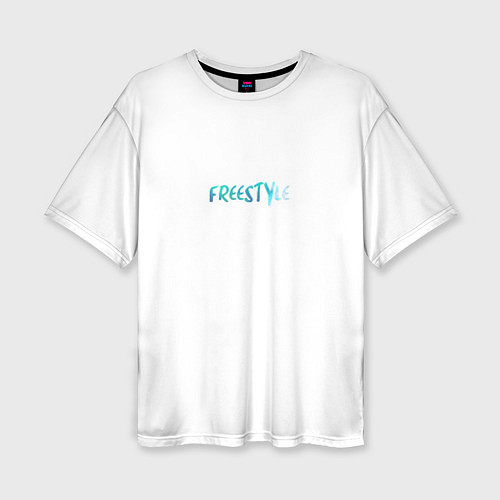 Женская футболка оверсайз Freestyle / 3D-принт – фото 1
