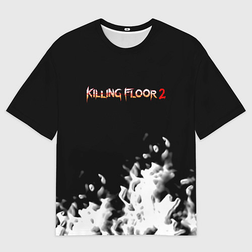 Женская футболка оверсайз Killing floor краски / 3D-принт – фото 1