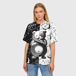 Футболка оверсайз женская Monokuma - Danganronpa, цвет: 3D-принт — фото 2