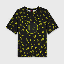 Футболка оверсайз женская Twenty one pilots pattern rock yellow, цвет: 3D-принт