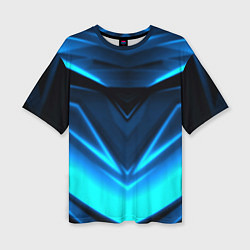 Футболка оверсайз женская Geometry stripes неон, цвет: 3D-принт