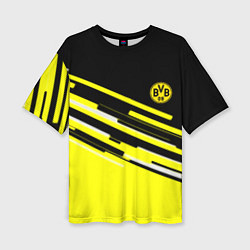 Женская футболка оверсайз Borussia текстура спорт