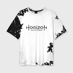 Женская футболка оверсайз Horizon: Zero Dawn текстура