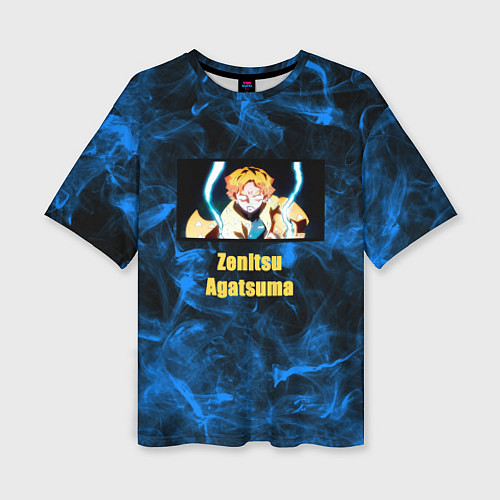 Женская футболка оверсайз Зеницу Агацума молнии / 3D-принт – фото 1