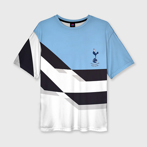 Женская футболка оверсайз Tottenham sport geometry / 3D-принт – фото 1