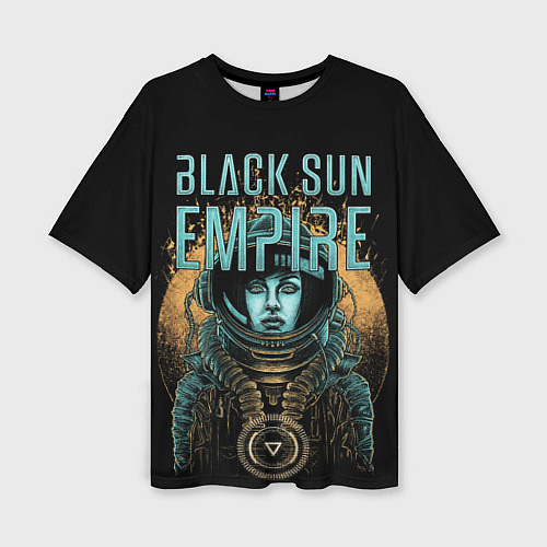 Женская футболка оверсайз Black sun empire - neurofunk / 3D-принт – фото 1