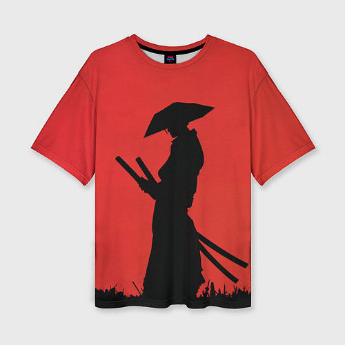 Женская футболка оверсайз Девушка ронин / 3D-принт – фото 1