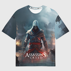 Футболка оверсайз женская Assassins creed ночной город, цвет: 3D-принт