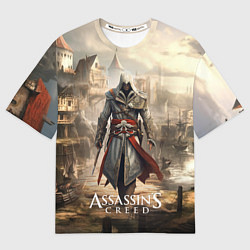 Футболка оверсайз женская Assassins creed старый город, цвет: 3D-принт