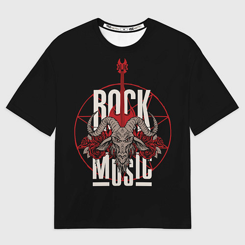 Женская футболка оверсайз Рок музыка - тяжёлый рок / 3D-принт – фото 1