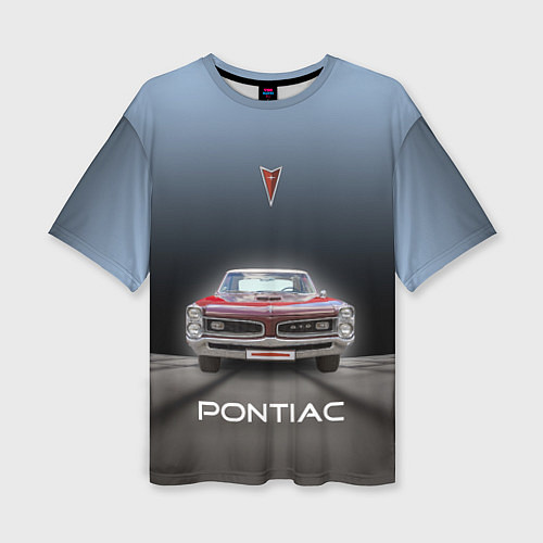 Женская футболка оверсайз Американский масл-кар Pontiac GTO / 3D-принт – фото 1