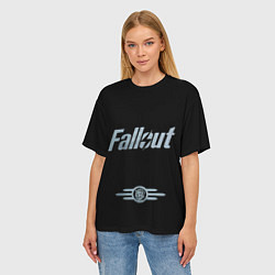 Футболка оверсайз женская Fallout - Logo, цвет: 3D-принт — фото 2