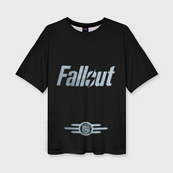 Женская футболка оверсайз Fallout - Logo