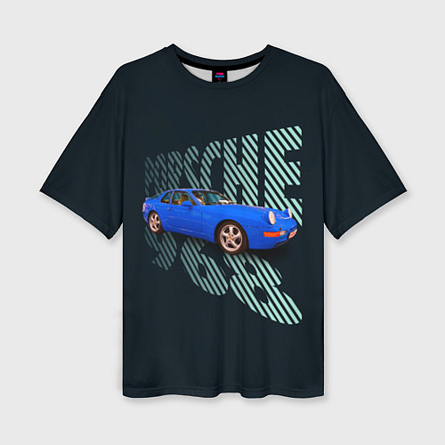 Женская футболка оверсайз Немецкая спортивная машина Porsche 968 / 3D-принт – фото 1