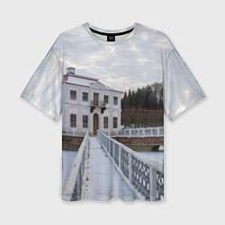 Женская футболка оверсайз Петергоф дворец Марли