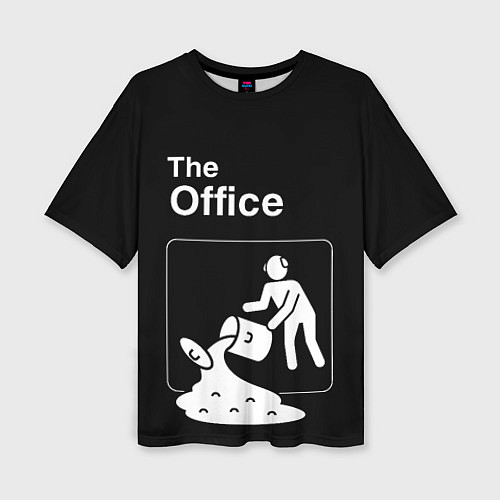 Женская футболка оверсайз Офис и суп / 3D-принт – фото 1