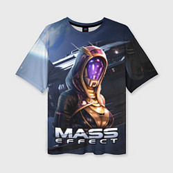 Женская футболка оверсайз Mass Effect Тали Зора