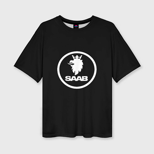 Женская футболка оверсайз Saab avto logo / 3D-принт – фото 1