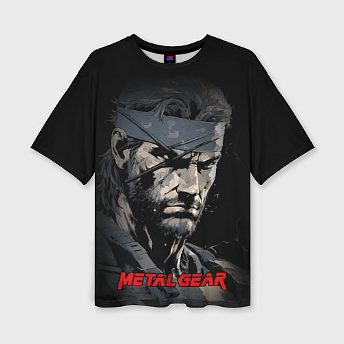 Женская футболка оверсайз Metal gear Venom Snake / 3D-принт – фото 1