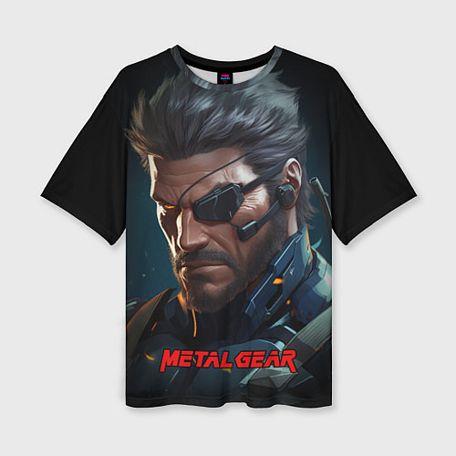 Женская футболка оверсайз Веном Снейк из игры Metal gear / 3D-принт – фото 1