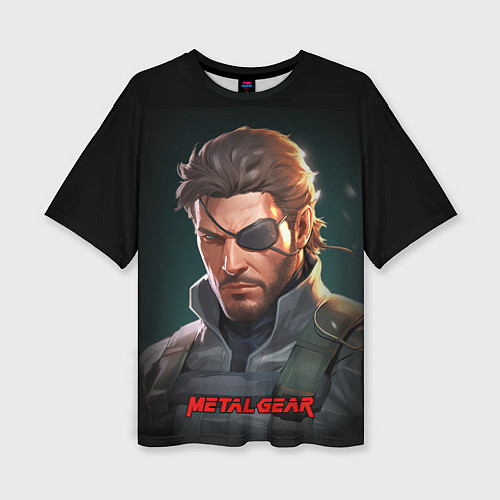 Женская футболка оверсайз Веном Снейк из игры Metal gear / 3D-принт – фото 1