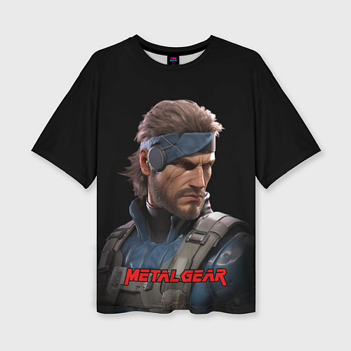 Женская футболка оверсайз Веном Снейк из игры Metal gear / 3D-принт – фото 1