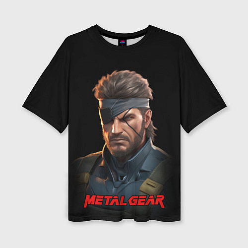 Женская футболка оверсайз Веном Снейк из игры Metal gear / 3D-принт – фото 1