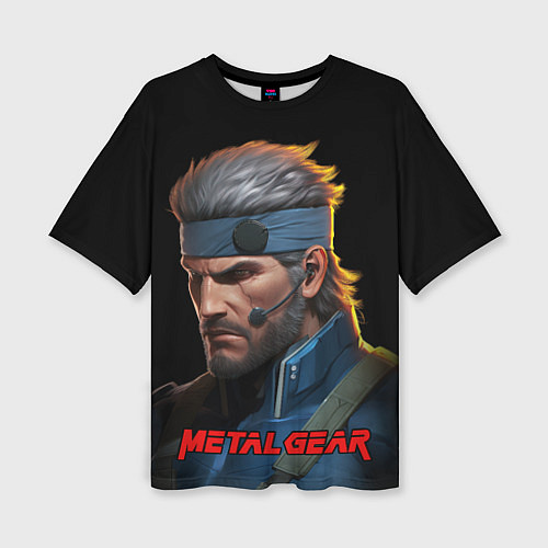 Женская футболка оверсайз Веном Снейк из игры Metal gear / 3D-принт – фото 1