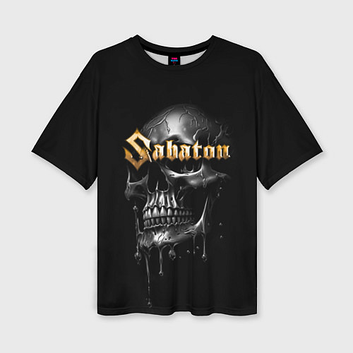 Женская футболка оверсайз Sabaton - rock group / 3D-принт – фото 1