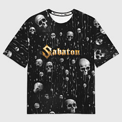 Футболка оверсайз женская Sabaton - rock, цвет: 3D-принт