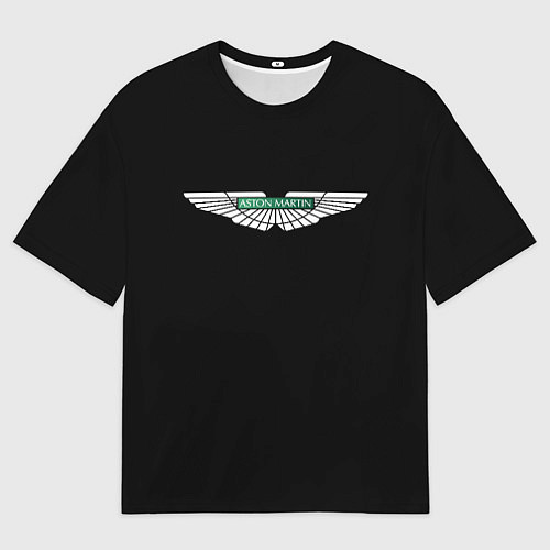 Женская футболка оверсайз Aston Martin logo / 3D-принт – фото 1