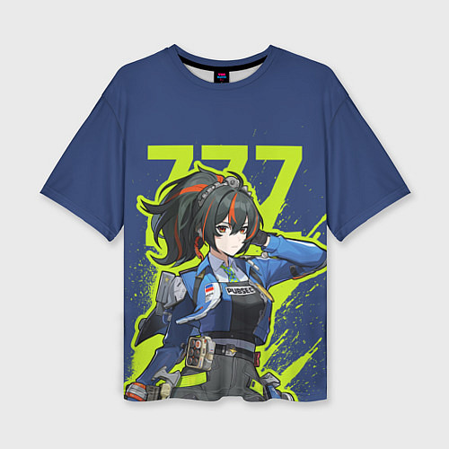 Женская футболка оверсайз Zhu Yuan - Zenless Zone Zero / 3D-принт – фото 1