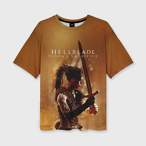 Женская футболка оверсайз Game Hellblade / 3D-принт – фото 1