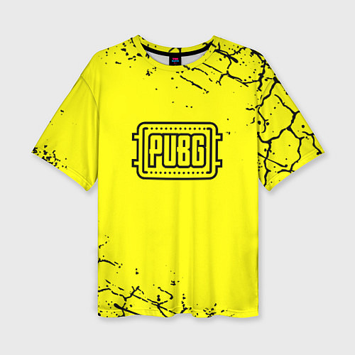 Женская футболка оверсайз PUBG текстура геймер / 3D-принт – фото 1