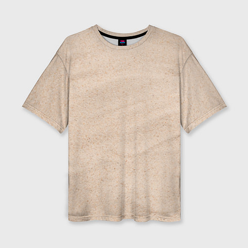 Женская футболка оверсайз Песочная текстура / 3D-принт – фото 1