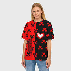 Футболка оверсайз женская Minecraft games, цвет: 3D-принт — фото 2