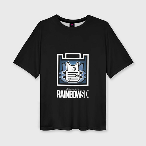 Женская футболка оверсайз Rainbnow six онлайн шутер / 3D-принт – фото 1