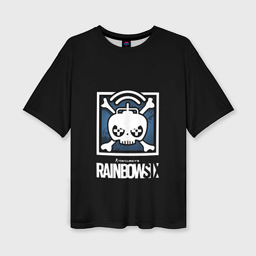 Женская футболка оверсайз Rainbow six шутер гейм стиль / 3D-принт – фото 1