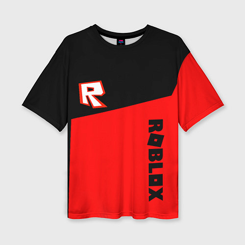 Женская футболка оверсайз Roblox geometry red / 3D-принт – фото 1