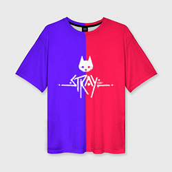 Футболка оверсайз женская Stray cat games, цвет: 3D-принт