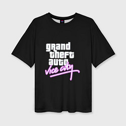 Женская футболка оверсайз GTA vice city logo