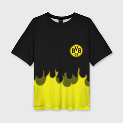 Женская футболка оверсайз Borussia fire fc