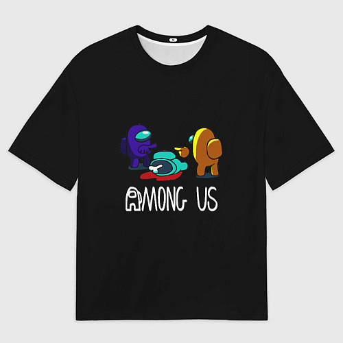 Женская футболка оверсайз Among us game / 3D-принт – фото 1