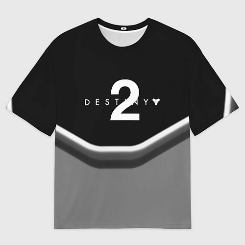 Женская футболка оверсайз Destiny geometry online game / 3D-принт – фото 1