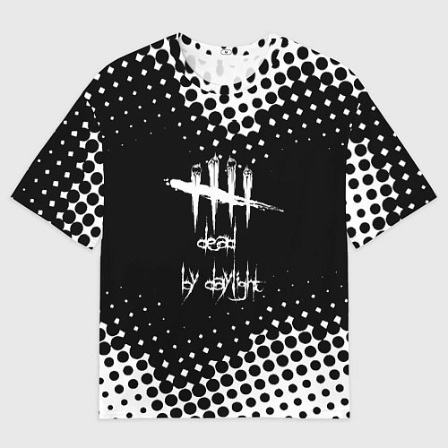 Женская футболка оверсайз Dead by daylight geometry / 3D-принт – фото 1