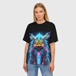 Футболка оверсайз женская Terrible Pikachu - nightmare, цвет: 3D-принт — фото 2